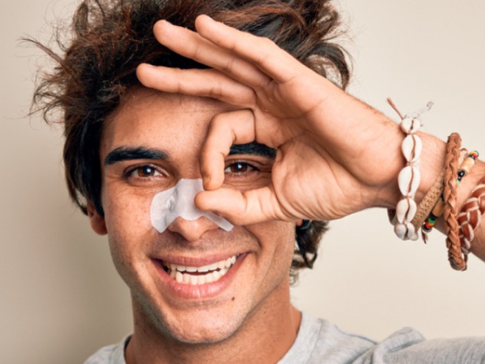 Acne Man With Nose Strip Ss